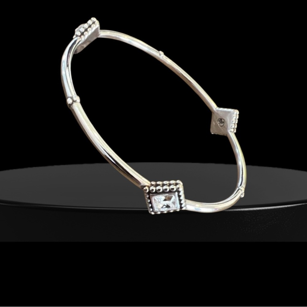 Brighton Twinkle Trio Square Bangle Bracelet Retired Item 1869 - Picture 2 of 5